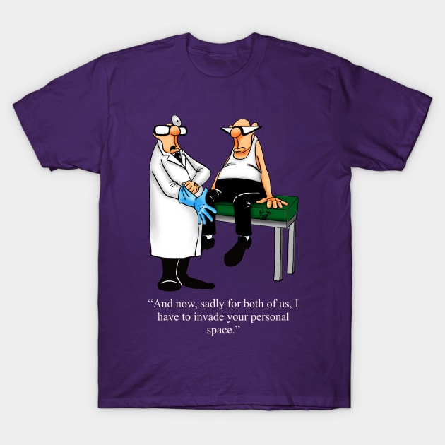 Funny Spectickles Medical Doctor Exam Humor T-Shirt by abbottcartoons